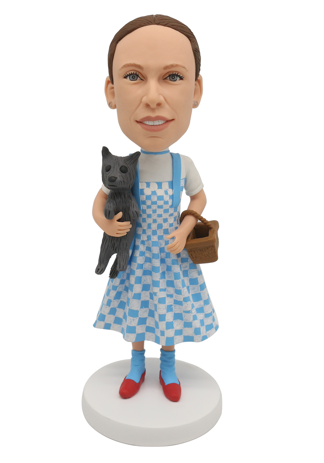 Shopping Girl and Cat Custom Bobblehead
