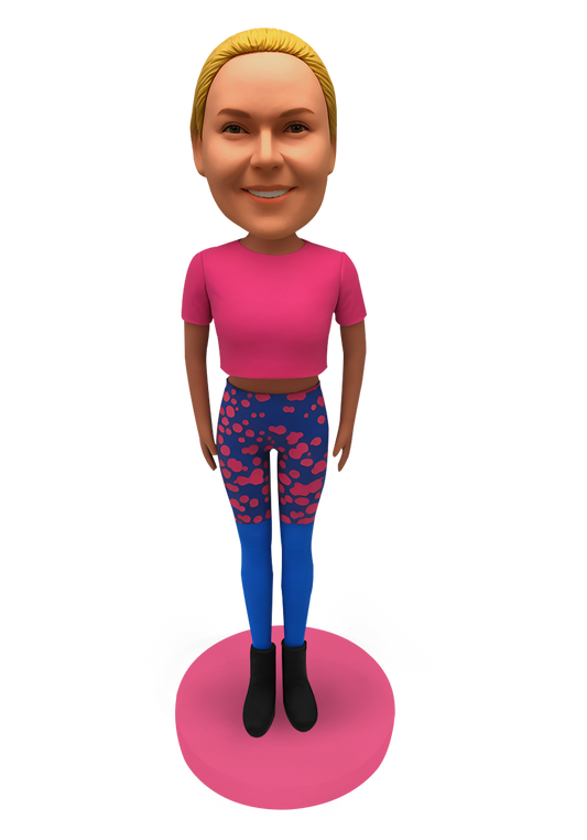Short Top Girl Custom Bobblehead-2