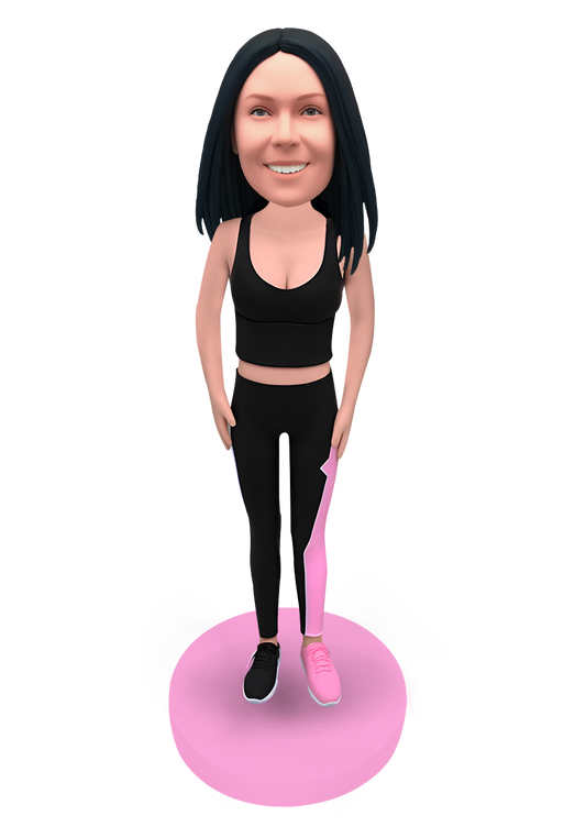 Short Top Girl Custom Bobblehead-4