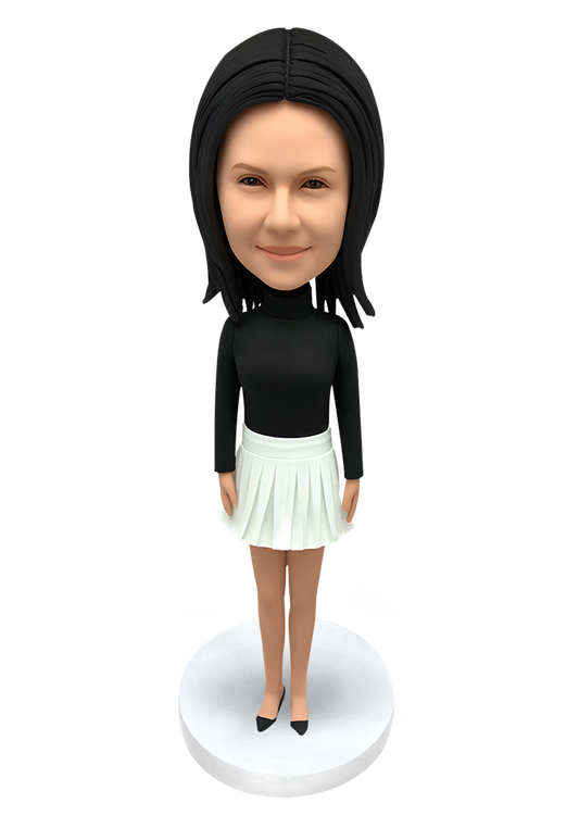 Skirt Lady Custom Bobblehead-1