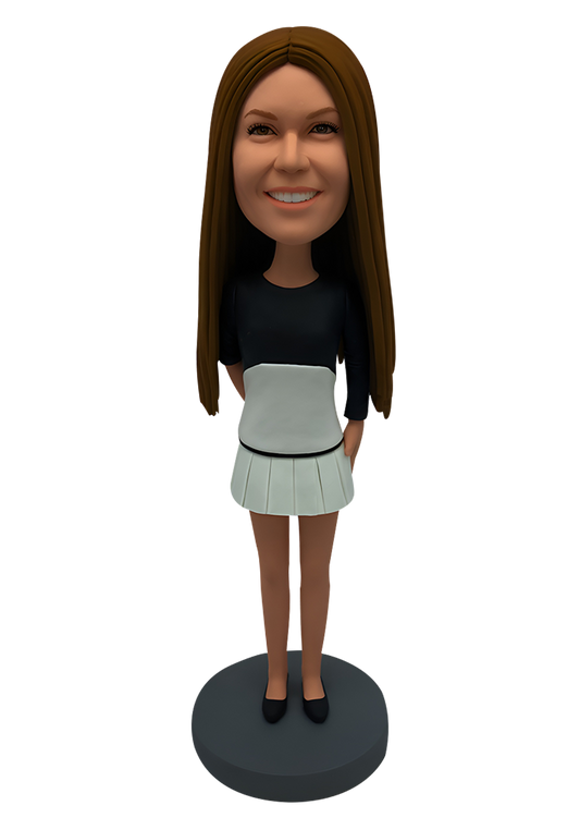 Skirt Lady Custom Bobblehead-2