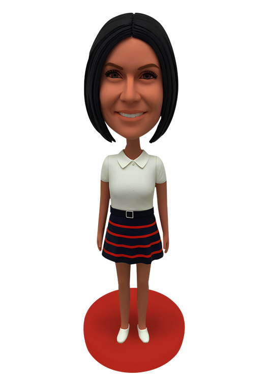 Skirt Lady Custom Bobblehead-3