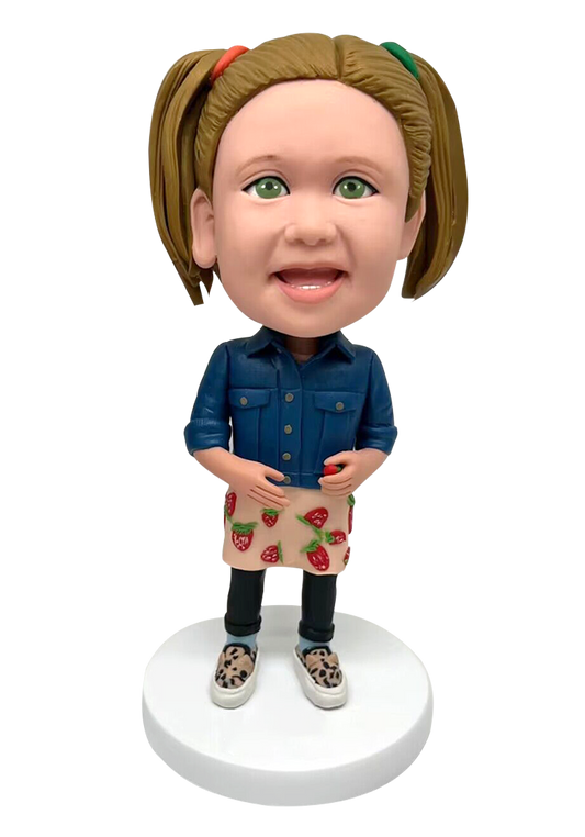 Strawberry Girl Custom Bobblehead