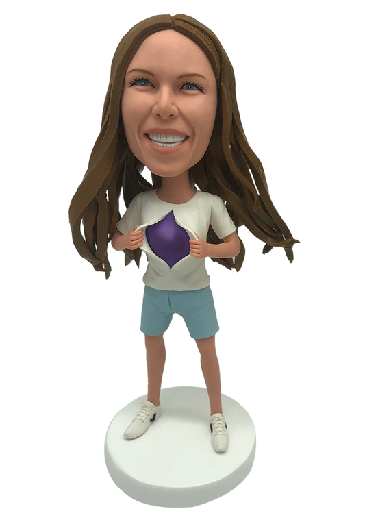 Super Lady Custom Bobblehead-4
