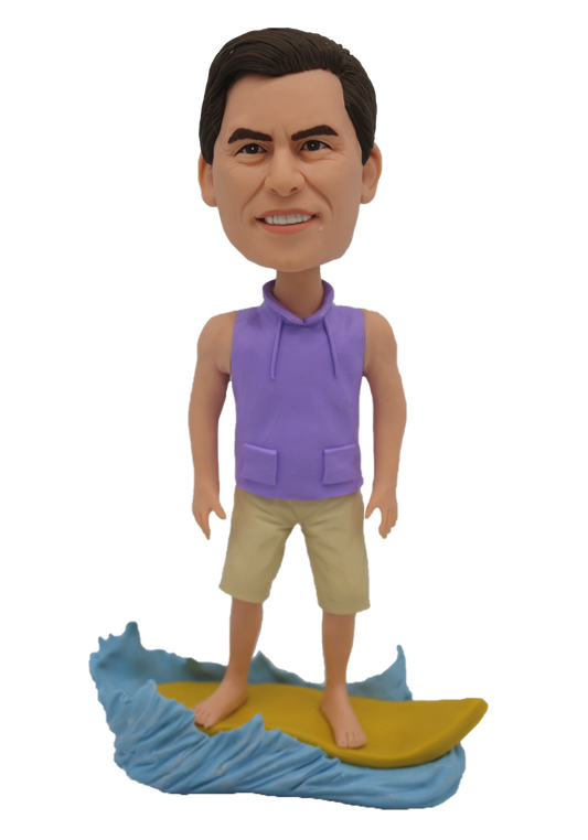 Surfing Man Custom Bobblehead