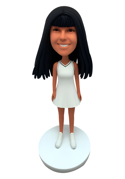 Tennis Girl Custom Bobblehead-7