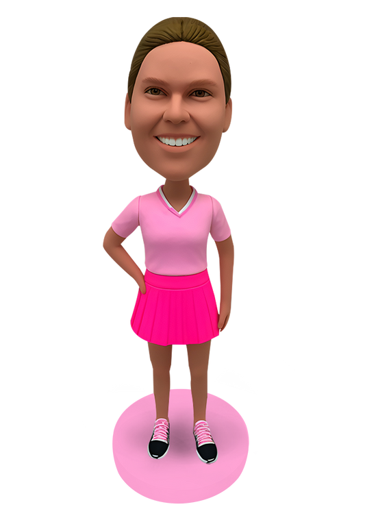Tennis Girl Custom Bobblehead-8