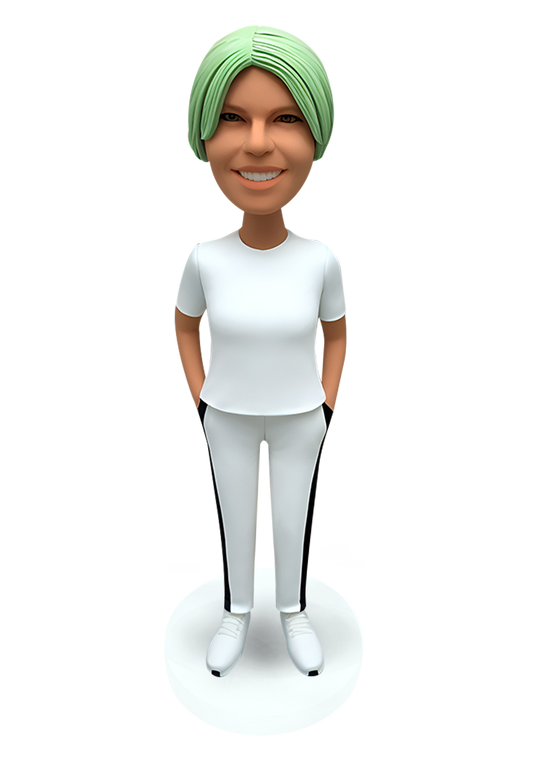Track Suit Woman Custom Bobblehead-13
