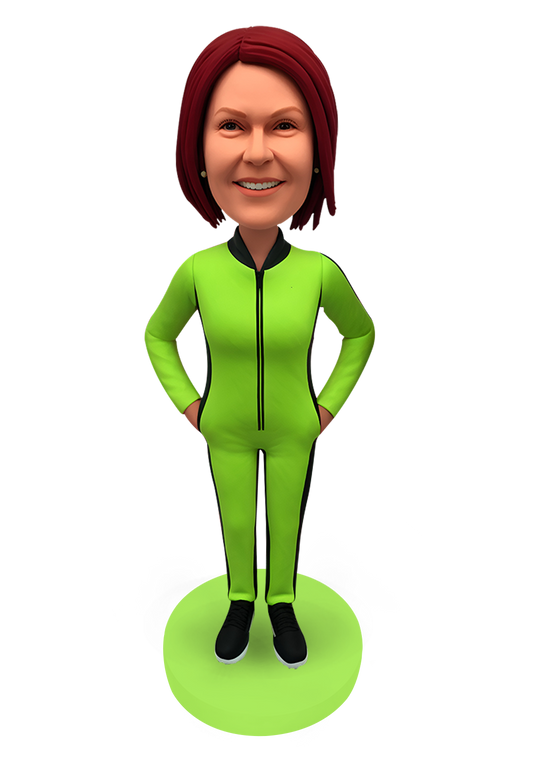 Track Suit Woman Custom Bobblehead-21