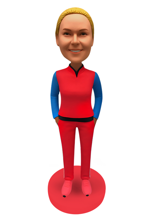 Track Suit Woman Custom Bobblehead-26