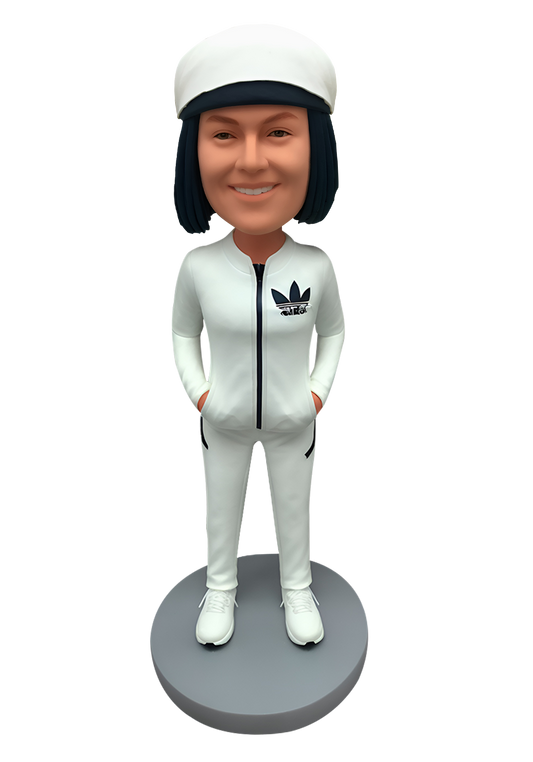Track Suit Woman Custom Bobblehead-3