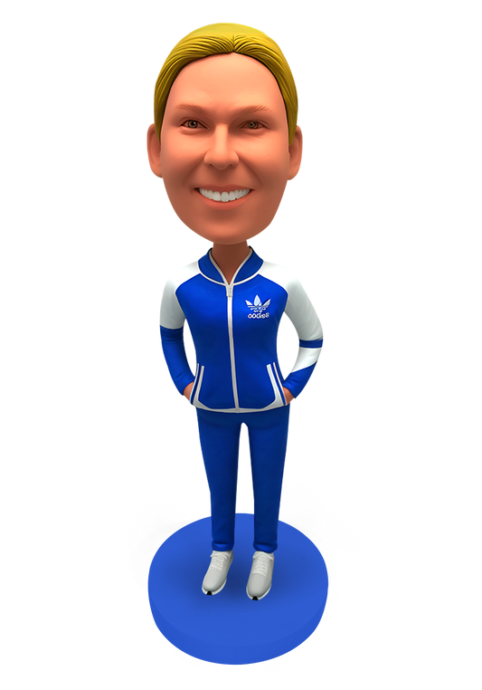 Track Suit Woman Custom Bobblehead-5