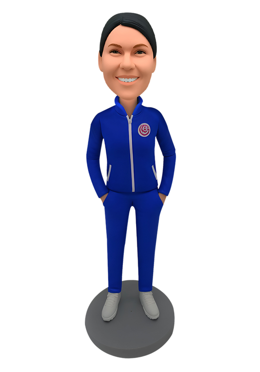 Track Suit Woman Custom Bobblehead-8