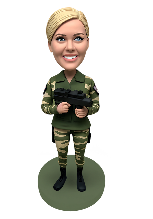 Us Army Female Custom Bobblehead-2