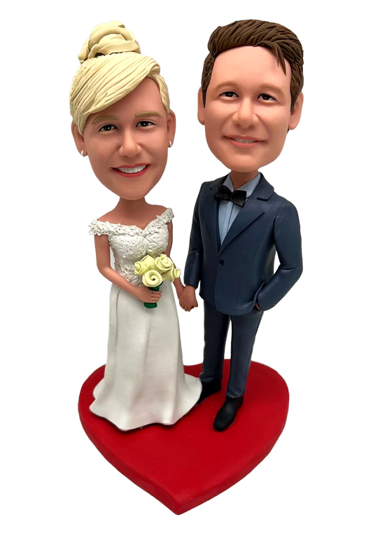 Wedding Couple Custom Bobbleheads-1