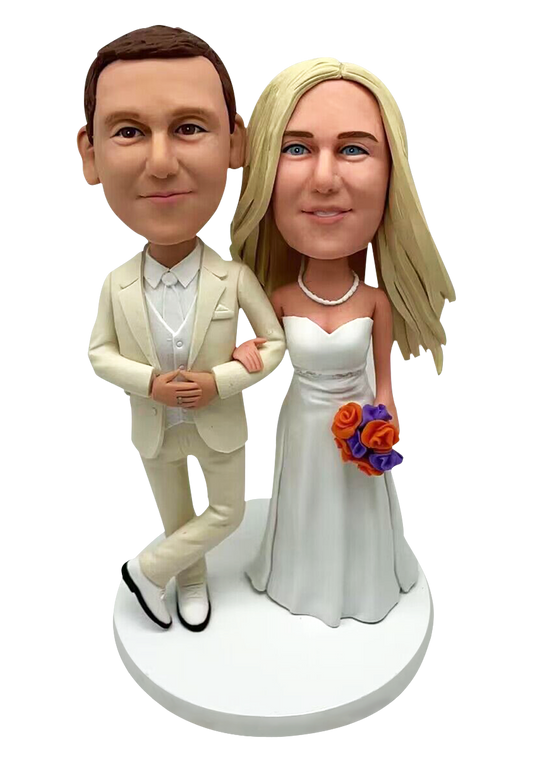 Wedding Couple Custom Bobbleheads-4