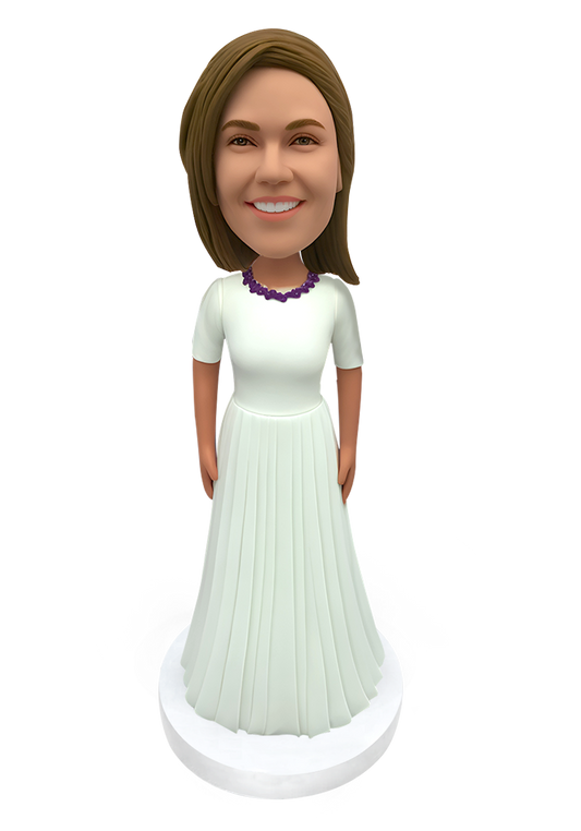 White Evening Dress Female