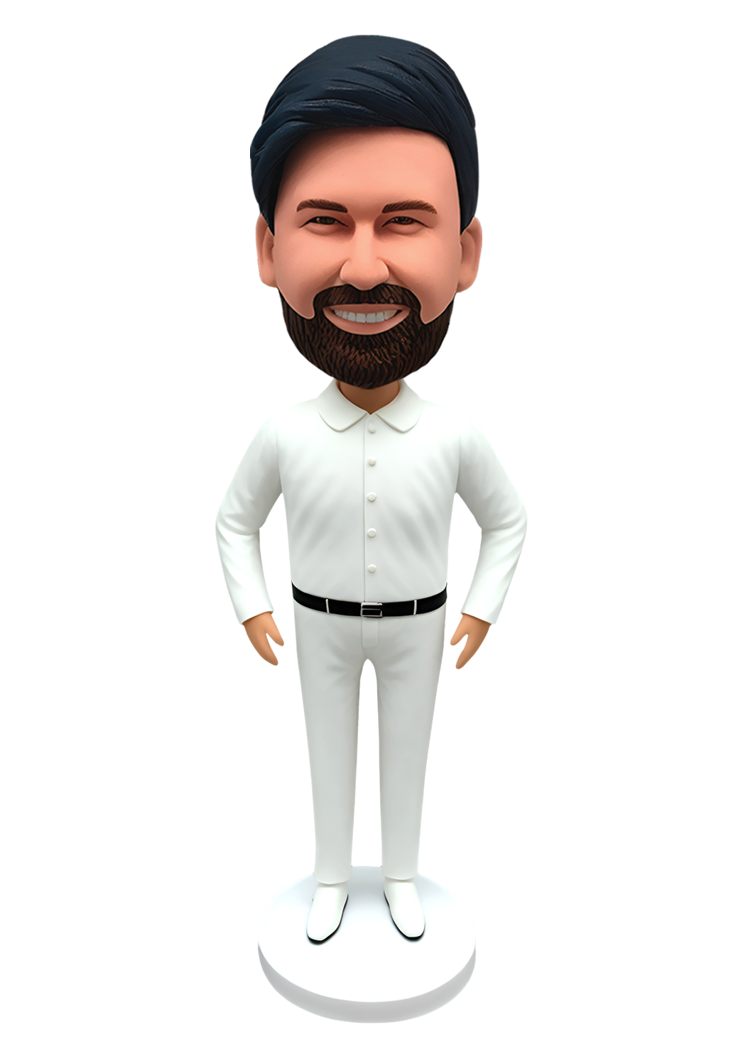 White Shirt Buddy Custom Bobble Head