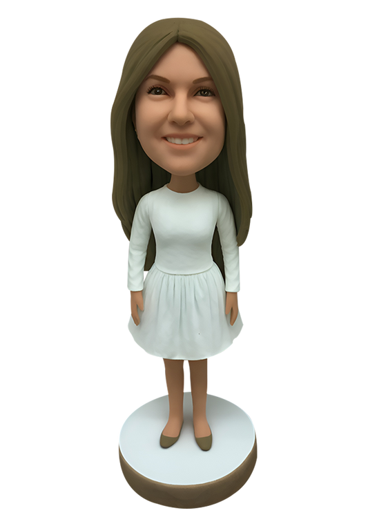 White Skirt Custom Bobblehead