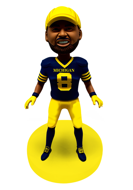 Wolverines Football Buddy Custom Bobblehead-3