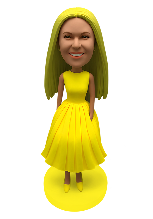 Yellow Skirt Custom Bobblehead
