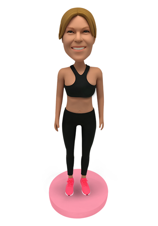 Yoga Girl Custom Bobblehead-10