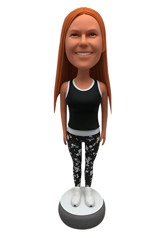 Yoga Girl Custom Bobblehead-11
