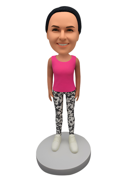 Yoga Girl Custom Bobblehead-14
