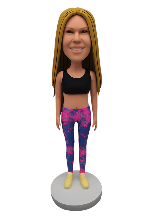 Yoga Girl Custom Bobblehead-15