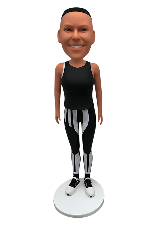 Yoga Girl Custom Bobblehead-6